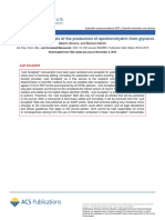 Techno-Economic Analysis of The Production of Epichlorohydrin From Glycerol