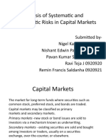 Analysis of Systematic and Unsystematic Risks in Capital