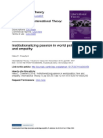 Crawford, N. C. (2014) - Institutionalizing Passion in World Politics - Fear and Empathy