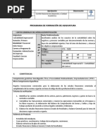 Programa Contabilidad Empresarial I