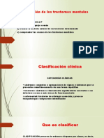 Clasificacion de Los Trastornos Mentales