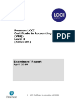 Pearson LCCI Certificate in Accounting (VRQ) Level 3