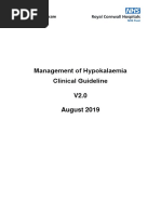 Management of Hypokalaemia Clinical Guideline