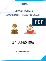 1atividade Complementar - Ciências Humanas e Sociais Aplicadas - 1° Ano