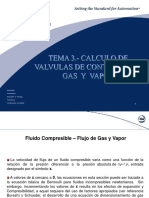 Calculo de Valvulas de Control para Gas y Vapor