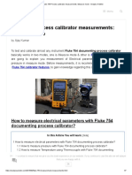 Fluke 754 Process Calibrator Measurements - Measure Mode - Analyse A Meter