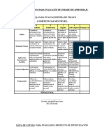 Rúbricas para Evaluación