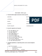 TEST - Unit 1 - 2 - Cls - 5