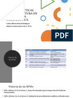 Buenas Prácticas de Manufactura en La Industria Farmacéutica