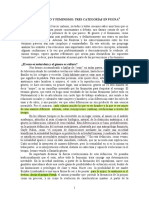 Sexo Genero y Feminismo Tres Categorias PDF