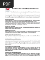 Steel Fabrication Surface Preparation Standards