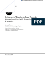 Refinement of Timoshenko Beam Theory For Composite and Sandwich Beams Using Zigzag Kinematics