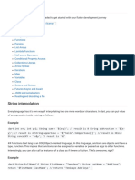 Dart-Cheat-Sheet Dart-Cheat-Sheet: String Interpolation String Interpolation