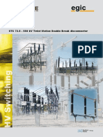 STC 72.5 - 550 KV Twist Motion Double Break Disconnector: Costruzioni Elettromeccaniche - Spa