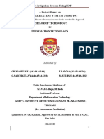 Smart Irrigation System Using IOT: Submitted in Partial Fulfillment of The Requirements For The Award of The Degree of