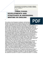 Fringe Finds Focus - Developments and Strategies in Aboriginal Writing in En... - EBSCOhost