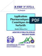 Application Pharmaceutique Et Cosmetique Des Surfactifs