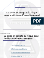 1 - Investissement Et Risque - La Prise en Compte Du Risque