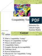 Compatibility Testing: Submitted By: Ankush Gupta Hemlata Shukla