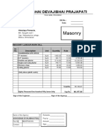 Masonry Bill For Office