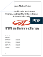 Business Models, Institutional Change, and Identity Shifts in Indian Automobile Industry