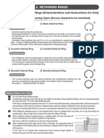 Retaining Rings: 1) Types of Retaining Rings (Characteristics and Instructions For Use)