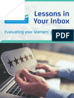 Evaluating Your Learners' Progress: Lessons in Your Inbox