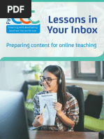 Preparing Content For Online Teaching: Lessons in Your Inbox