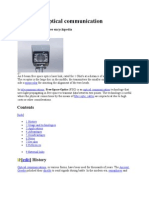 Free-Space Optical Communication: From Wikipedia, The Free Encyclopedia