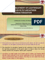 Chemical Treatment of Lightweight Particles in Fly Ash &their Characterization