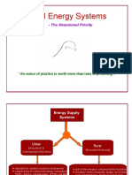 Rural Energy Systems: - The Abandoned Priority