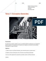 Tema 1 - Conceptos Generales Plantas Industriales