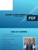 Security Guard Training Course