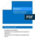 Modèles de Récupération Et Stratégies de Sauvegarde