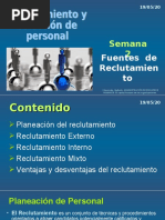 Semana 2 RSP - Fuentes de Reclutamiento