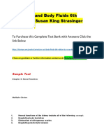 Urinalysis and Body Fluids 6th Edition by Susan King Strasinger - Test Bank