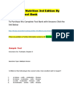 Visualizing Nutrition 3rd Edition by Mary B. - Test Bank