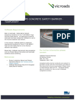 T-Lok Mash F-Type Concrete Safety Barrier - Temporary: Detail Sheet