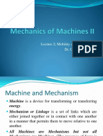 Lecture 2 Mobility of Mechanisms Dr. Othman Hassan