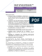 Clasificacion de Suelos Agricolas Según Su Fertilidad en El Municipios de Palos Blancos