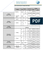 (Grade 11) Term2 Exams' Schedule 2019-2020: Level