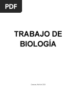 Trabajo de Biología