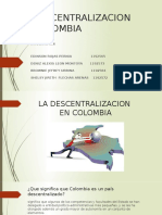 Descentralizacion en Colombia