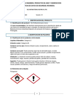 Hoja de Seguridad de Gel Antibacterial