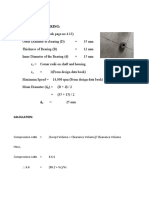 Design of Ball Bearing:: Calculation