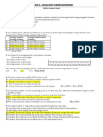 Level Past Paper Questions - Physics O: TOPIC-9 Latent Heat PAPER-1 Multiple Choice