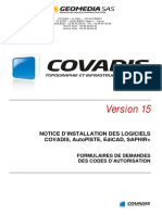 Installation de COVADIS v15 PDF