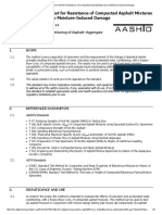 Standard Method of Test For Resistance of Compacted Asphalt Mixtures To Moisture-Induced Damage