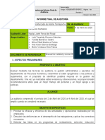 Formato Informe de Auditoría