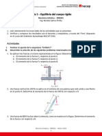 Guía 3 - Equilibrio Del Cuerpo Rígido: Instrucciones